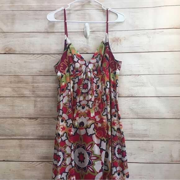 SAKS FIFTH AVENUE THREADS FLORAL MAXI DRESS‎ - Picture 2 of 9